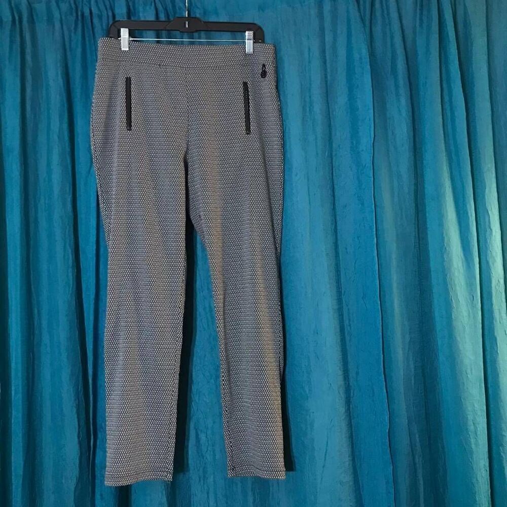 Calvin Klein Patterened Pull-On Dress Pants Size 14